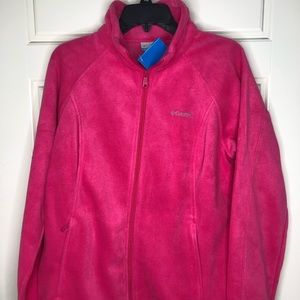 Columbia Women's June Lake Full Zip Fleece Jacket XL - Pink
